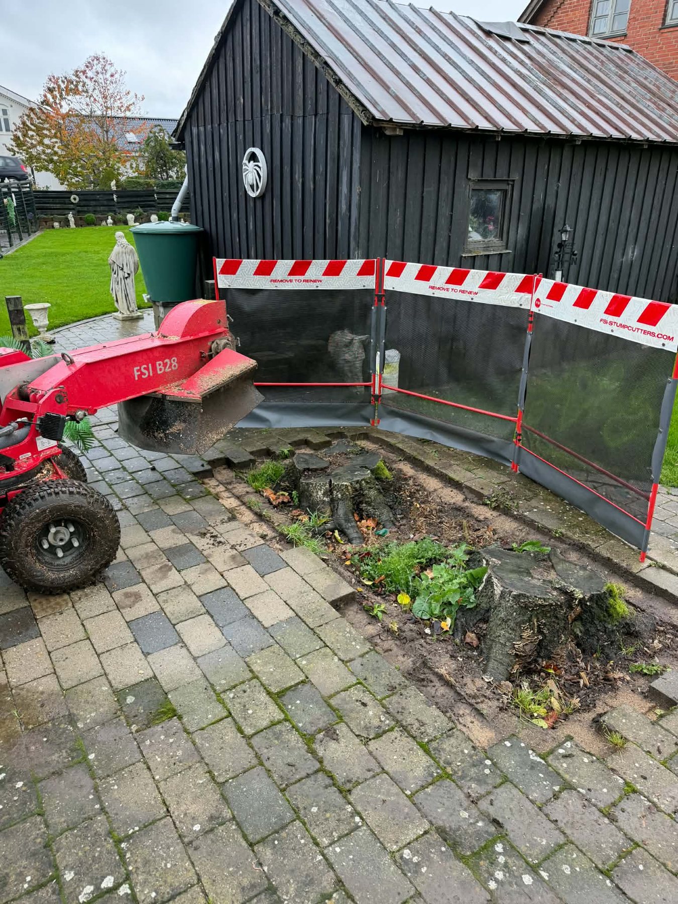 Stubfræsning i belægning